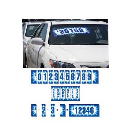 Ez Line Blue Explosion Adhesive Windshield Numbers: % Pk 170-%